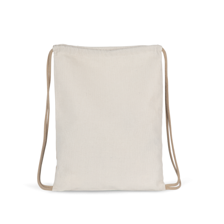 Sac à dos en tissu recyclé à cordon coulissant