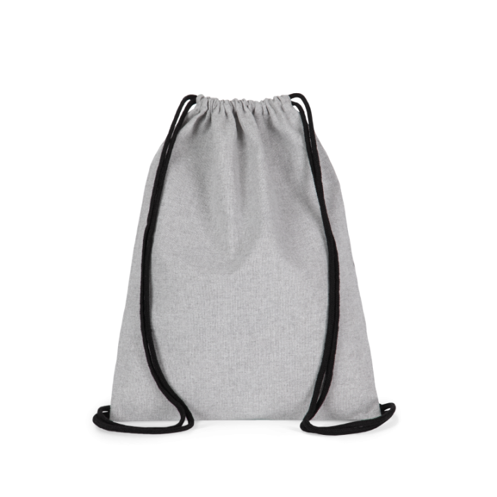 Sac à dos en tissu recyclé à cordon coulissant