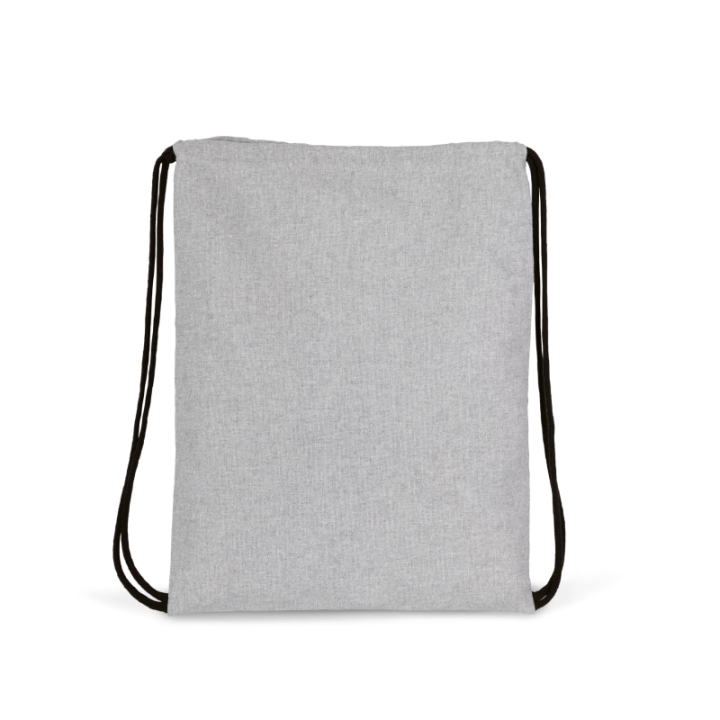 Sac à dos en tissu recyclé à cordon coulissant