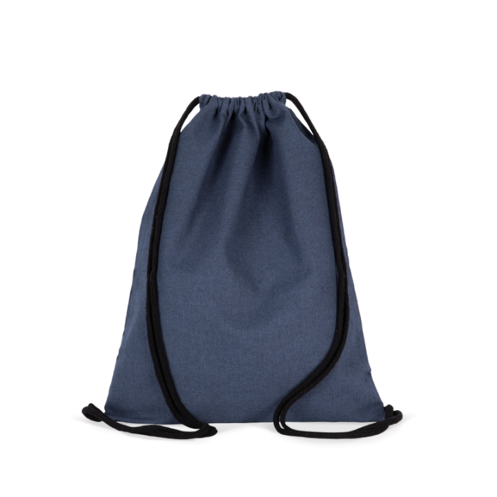 Sac à dos en tissu recyclé à cordon coulissant