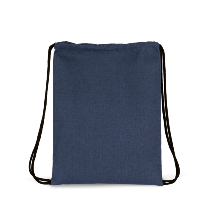 Sac à dos en tissu recyclé à cordon coulissant
