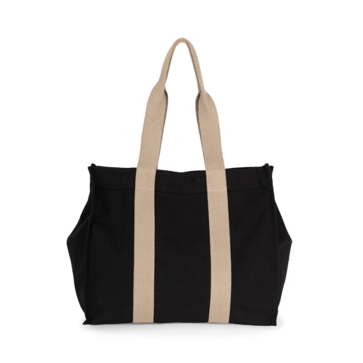 Grand sac shopping à soufflet recyclé