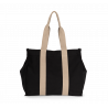 Grand sac shopping à soufflet recyclé