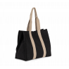 Grand sac shopping à soufflet recyclé
