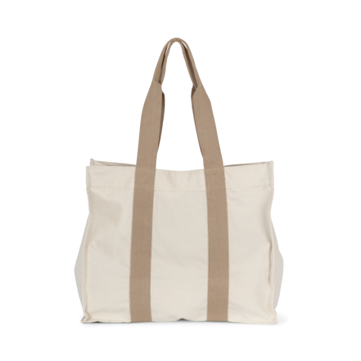 Grand sac shopping à soufflet recyclé