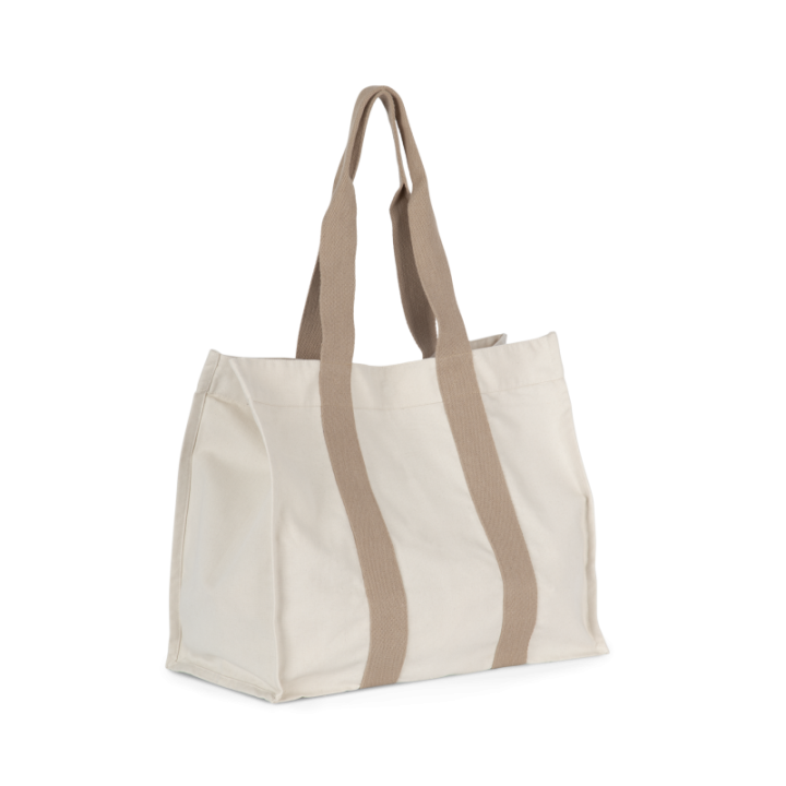 Grand sac shopping à soufflet recyclé