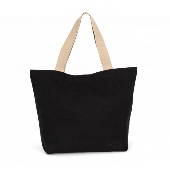 Grand sac shopping recyclé à fond plat