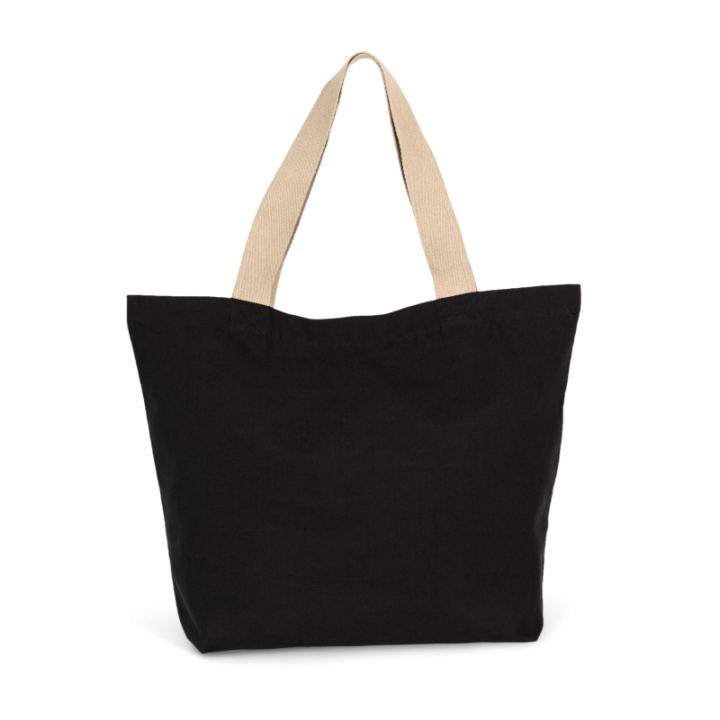 Grand sac shopping recyclé à fond plat