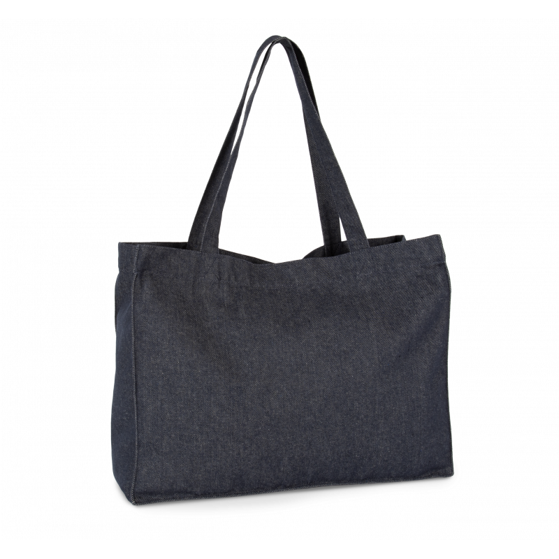 Grand sac shopping denim