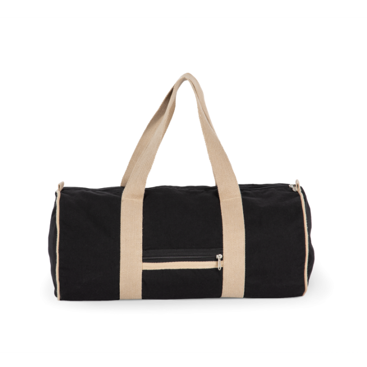 Sac polochon en tissu recyclé, Dimensions : 50 cm x 25 cm x 25 cm