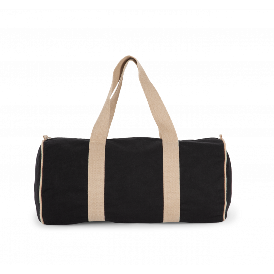 Sac polochon en tissu recyclé, Dimensions : 50 cm x 25 cm x 25 cm