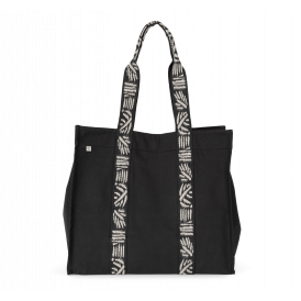 Grand sac shopping recyclé à soufflet (2)