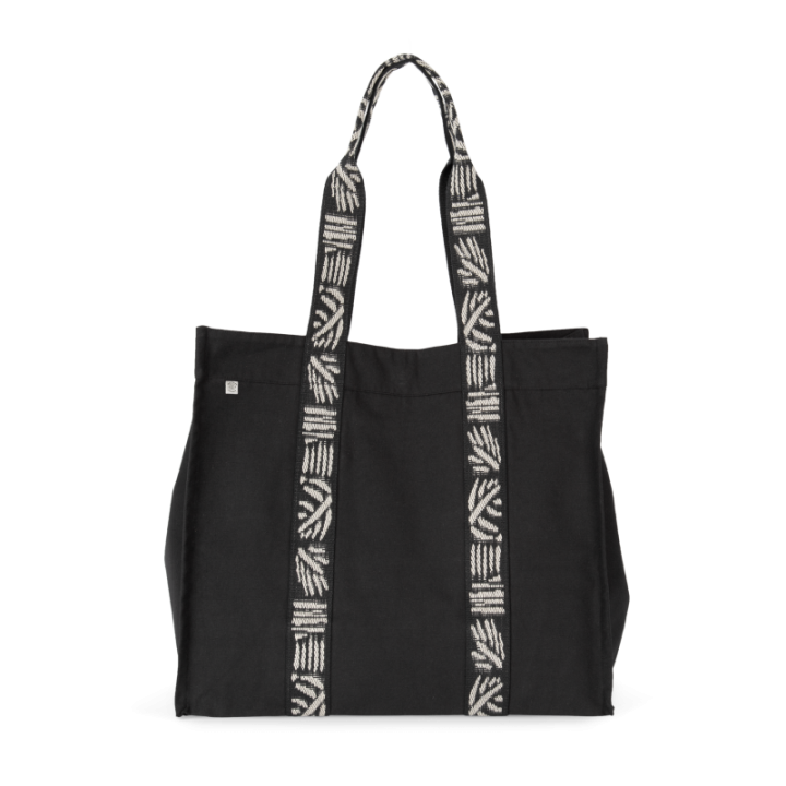 Grand sac shopping recyclé à soufflet