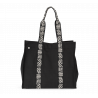 Grand sac shopping recyclé à soufflet