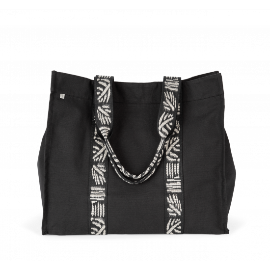 Grand sac shopping recyclé à soufflet