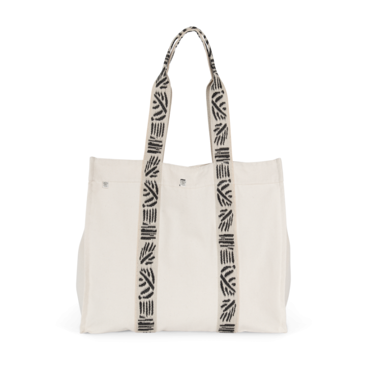 Grand sac shopping recyclé à soufflet
