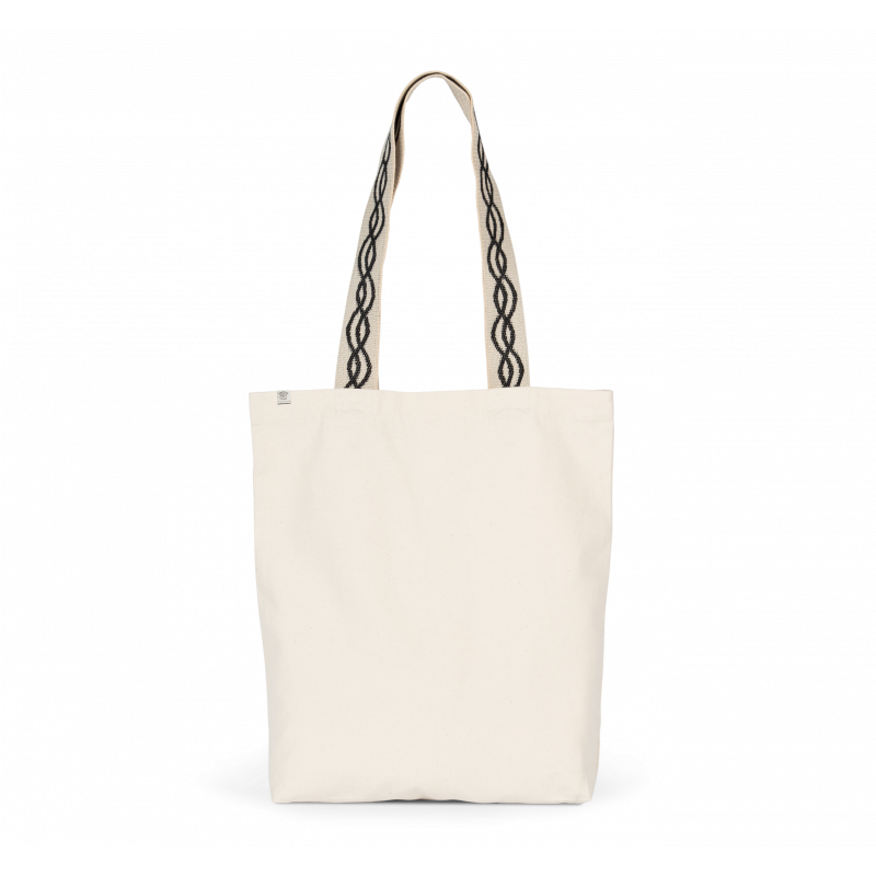 Sac shopping recyclé à fond plat