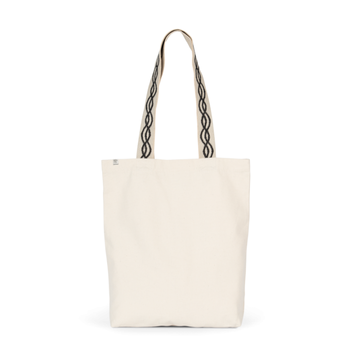 Sac shopping recyclé à fond plat