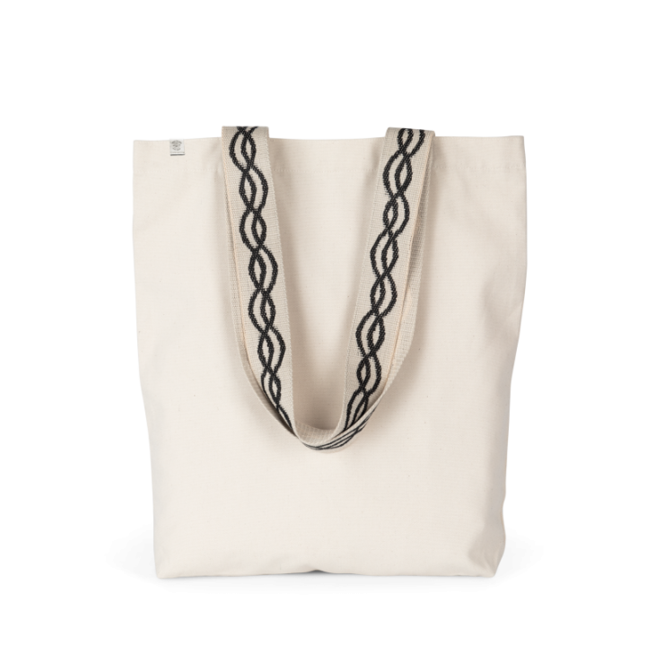 Sac shopping recyclé à fond plat