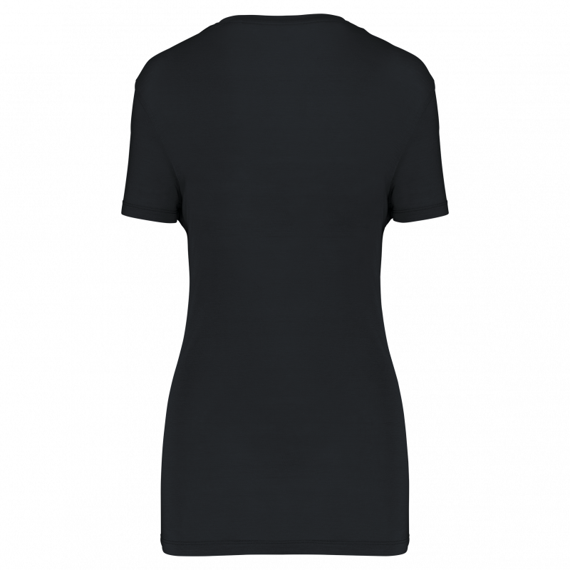 T-shirt lyocell tencel™ col v manches courtes femme - 145 g T-shirt lyocell tencel™ col v manches courtes femme - 145 g