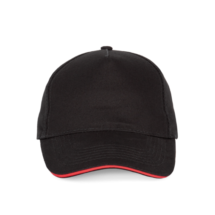 Casquette avec sandwich contrasté