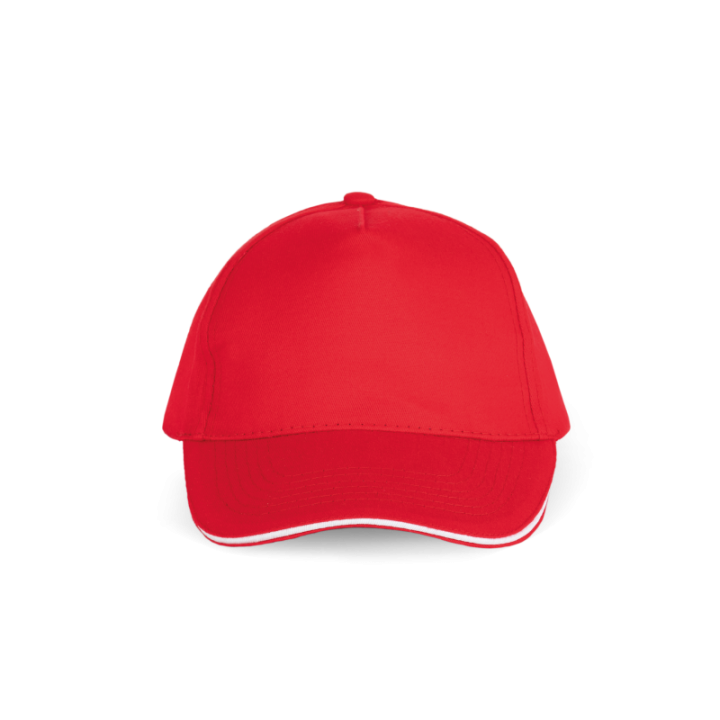Casquette avec sandwich contrasté