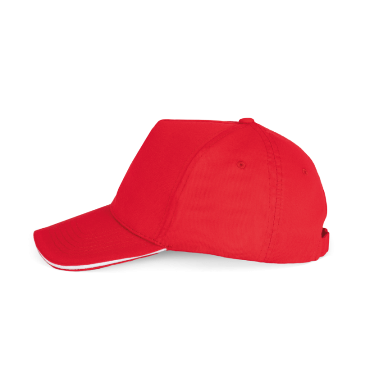 Casquette avec sandwich contrasté