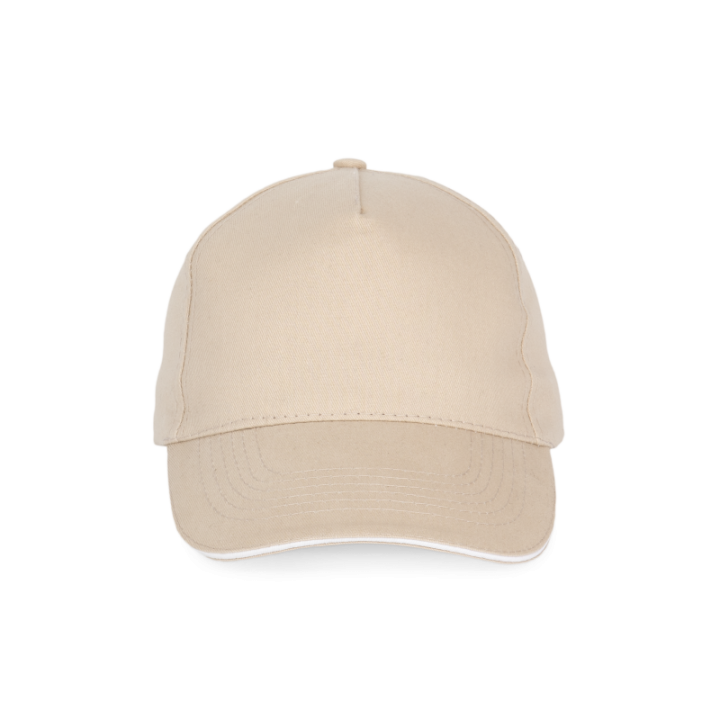 Casquette avec sandwich contrasté