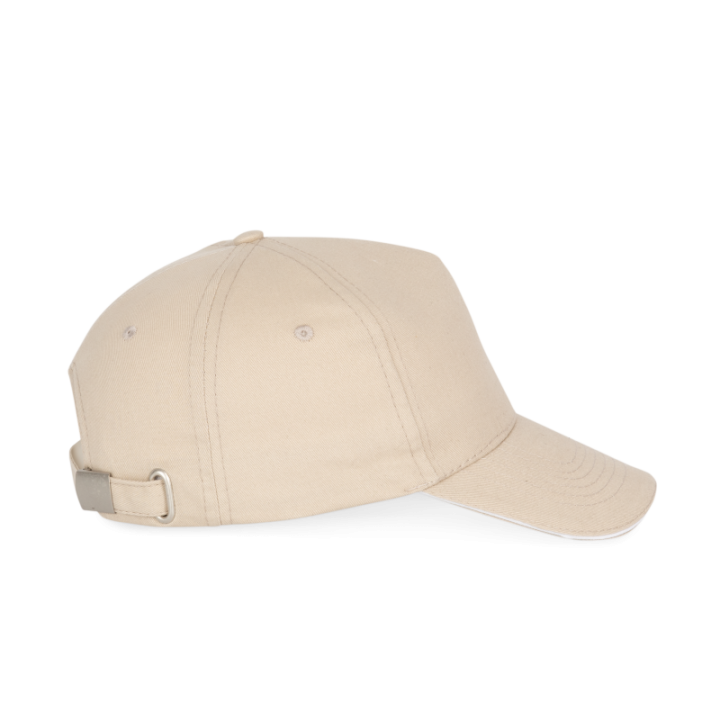 Casquette avec sandwich contrasté