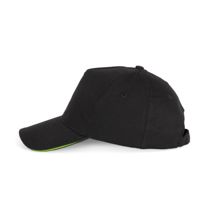 Casquette avec sandwich contrasté