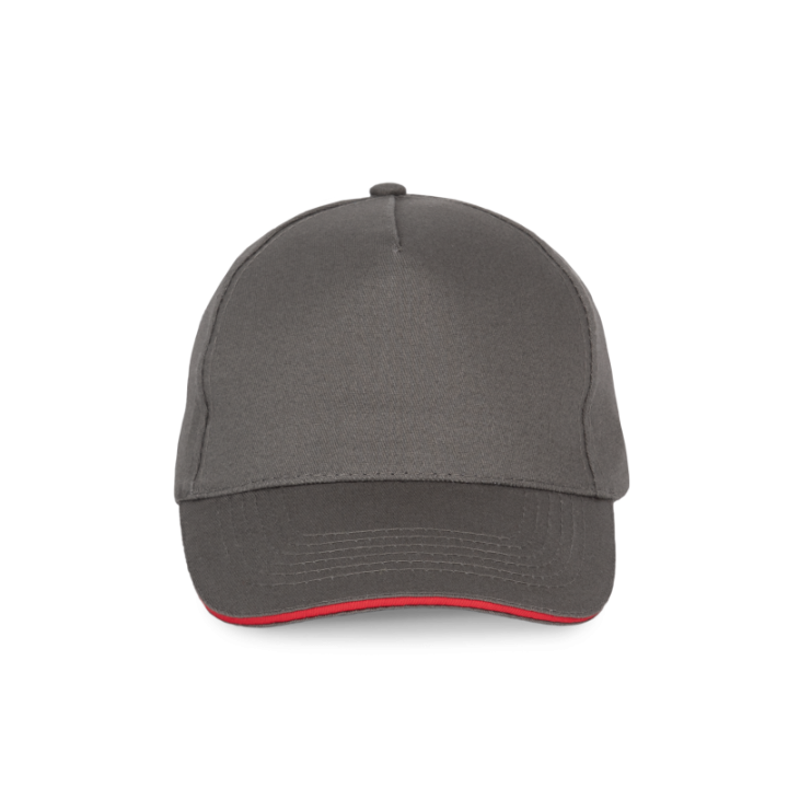 Casquette avec sandwich contrasté