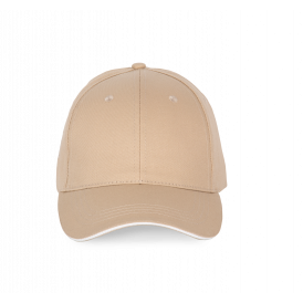 Casquette 6 panneaux avec sandwich de visière contrasté (2)