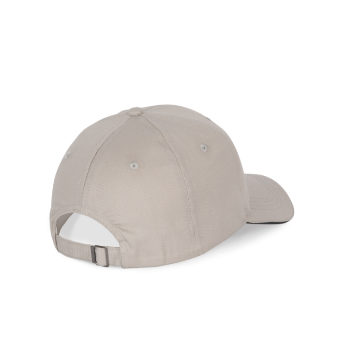 Casquette 6 panneaux avec sandwich de visière contrasté