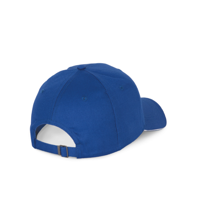 Casquette 6 panneaux avec sandwich de visière contrasté