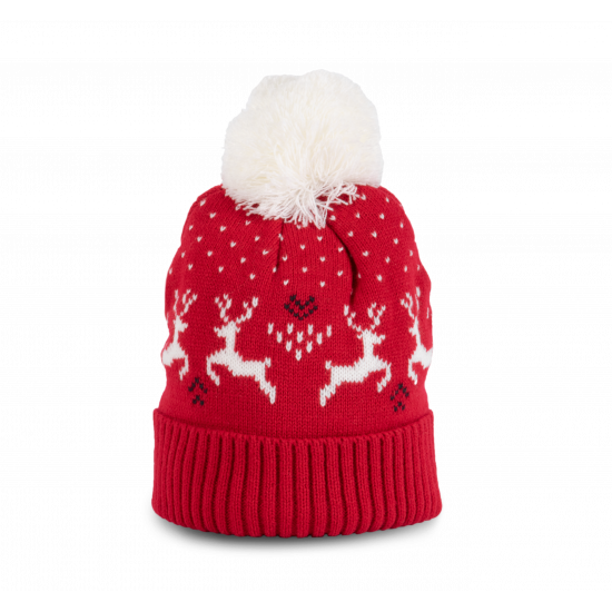 Bonnet hiver avec motifs rennes