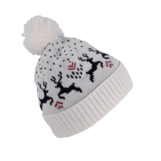Bonnet hiver avec motifs rennes