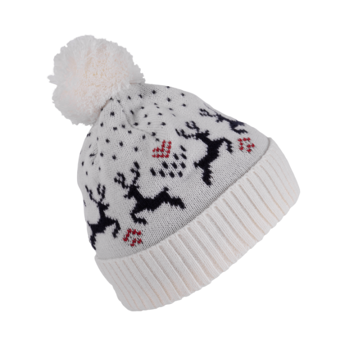 Bonnet hiver avec motifs rennes