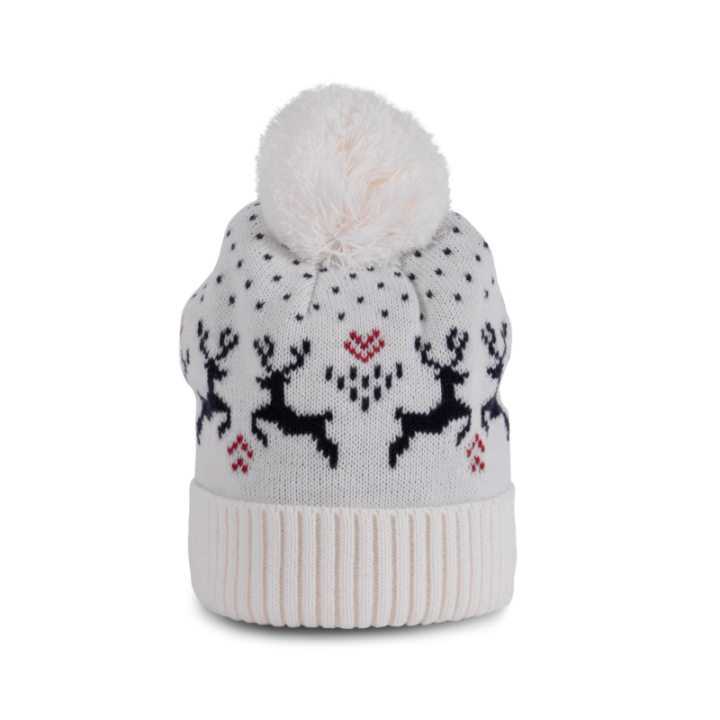 Bonnet hiver avec motifs rennes