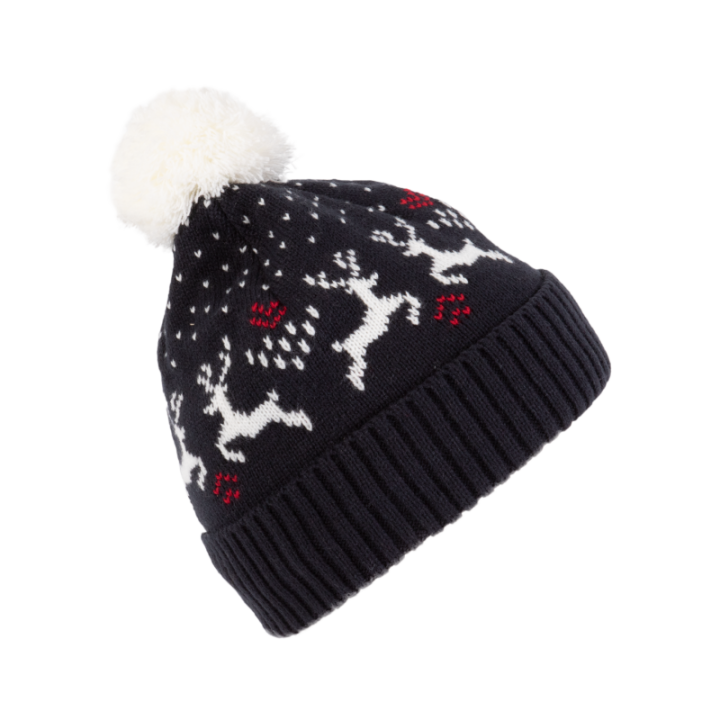 Bonnet hiver avec motifs rennes