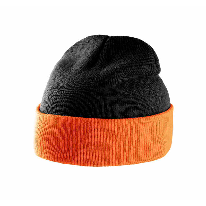 Bonnet bicolore avec revers K-UP