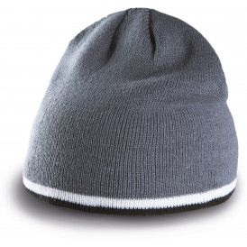 Bonnet avec bande bicolore contrastée K-UP