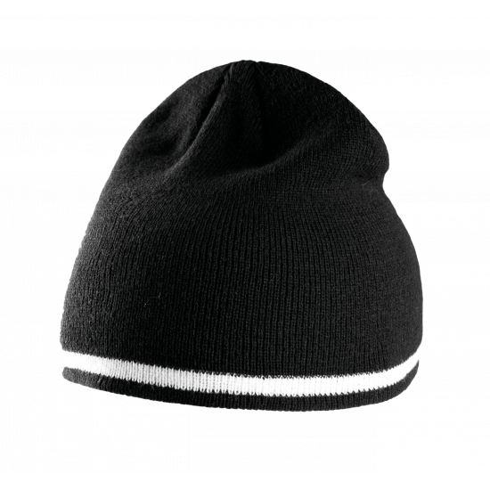 Bonnet avec bande bicolore contrastée K-UP