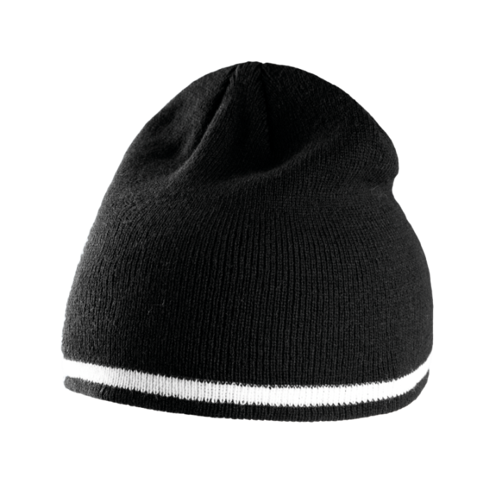 Bonnet avec bande bicolore contrastée K-UP