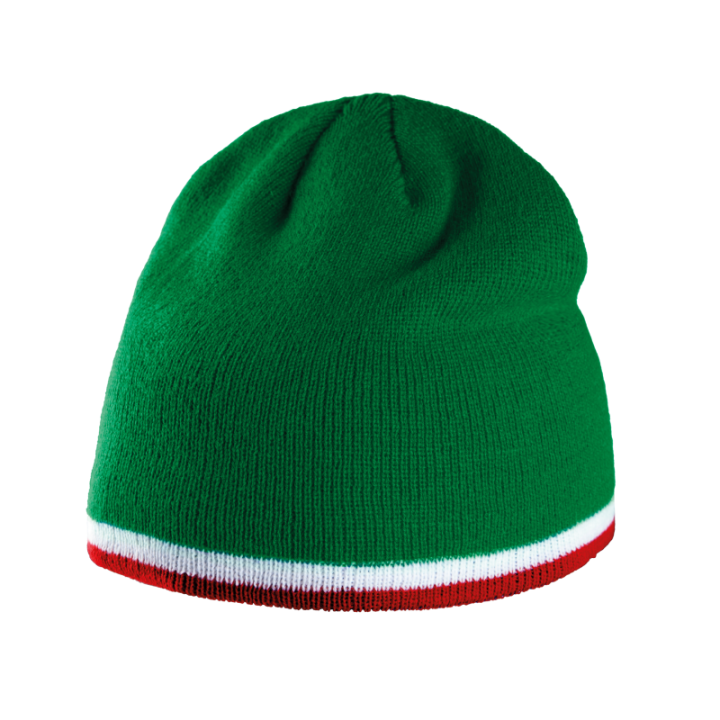 Bonnet avec bande bicolore contrastée K-UP