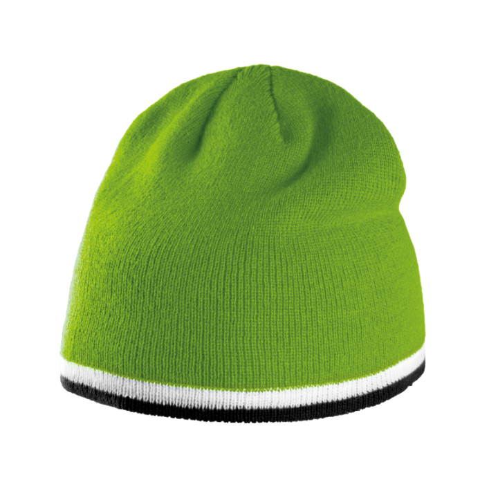 Bonnet avec bande bicolore contrastée K-UP