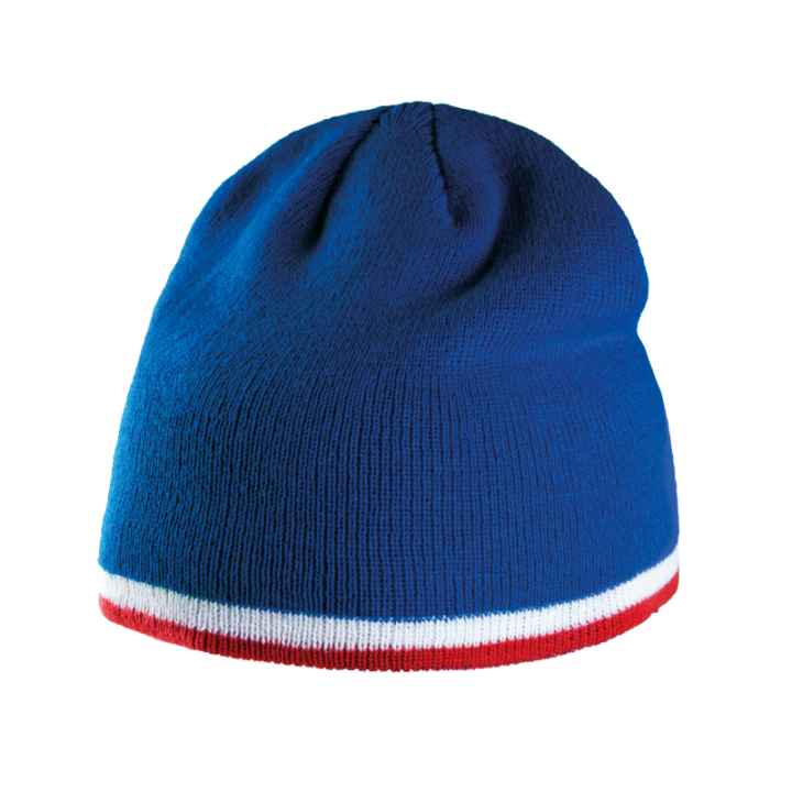 Bonnet avec bande bicolore contrastée K-UP