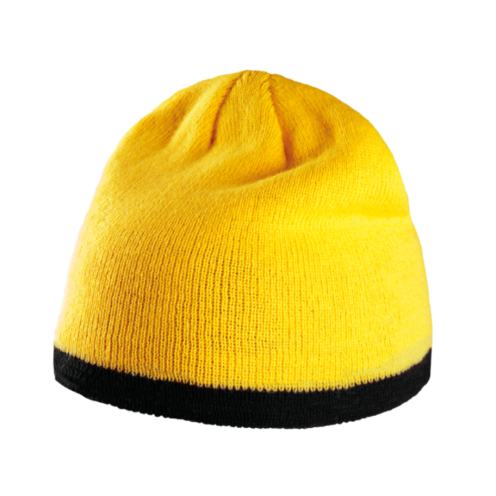 Bonnet avec bande bicolore contrastée K-UP