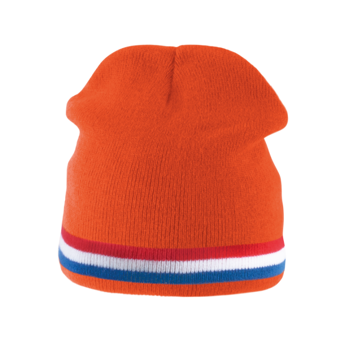 Bonnet avec bande bicolore contrastée K-UP