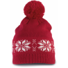 Bonnet tricoté motif étoile