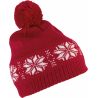 Bonnet tricoté motif étoile